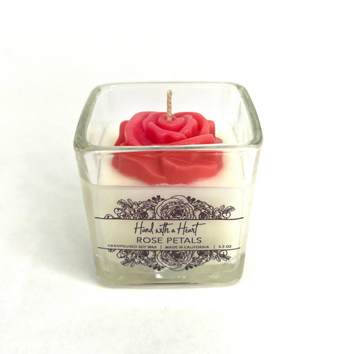 Rose Petals Soy Wax Candle: 2.5 OZ