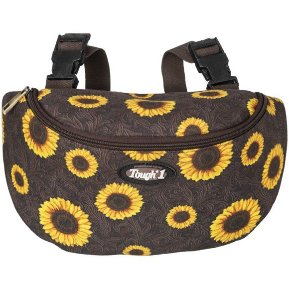 Tough1 Sunflower Tooled Saddle Pouch (Sunflower)