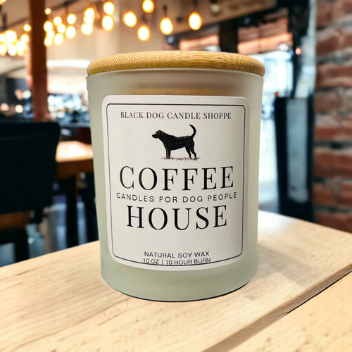 Candles for Dog People -Coffee house Candle: Black