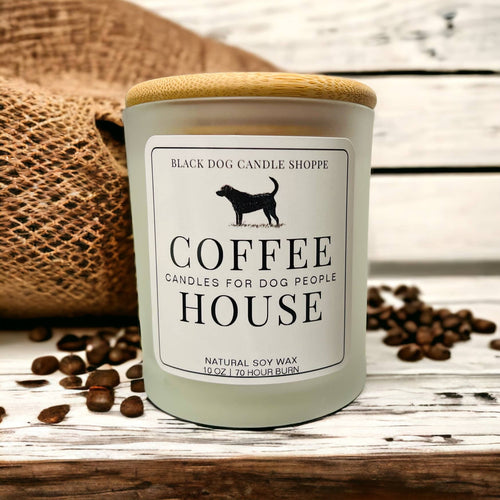 Candles for Dog People -Coffee house Candle: Black