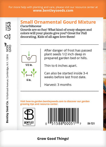 Gourds, Ornamental Mixed Seed Packets