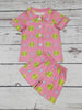 Softball Printed Girls Pajamas Set: 7-8T