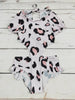 Cheetah Printed One Piece Girls Summer Swimwear: 8-9T