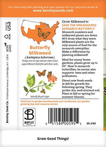 Milkweed, Butterfly Seed Packets