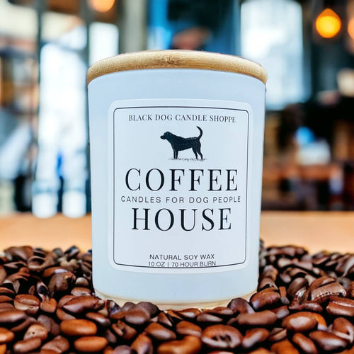 Candles for Dog People -Coffee house Candle: Black