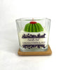 Cactus flower & Jade Soy Wax Candle: 2.5 OZ / Saguaro