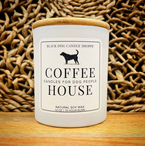 Candles for Dog People -Coffee house Candle: Black