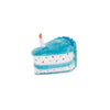 ZippyPaws NomNomz Plush Blue Birthday Cake Dog Toy