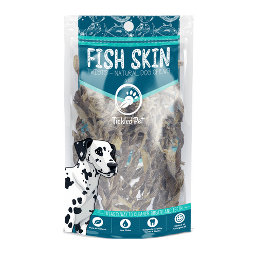 Icelandic Codfish Skin Twists Dog Treats (5 oz)